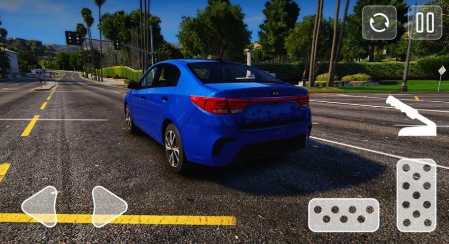 白色起亚竞速赛