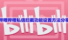 《哔哩哔哩》私信拦截功能设置方法