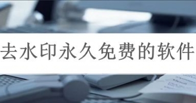 免费去水印永久免费的软件大全