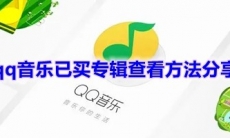 《qq音乐》已买专辑查看方法