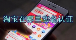 《淘宝》在哪里实名认证