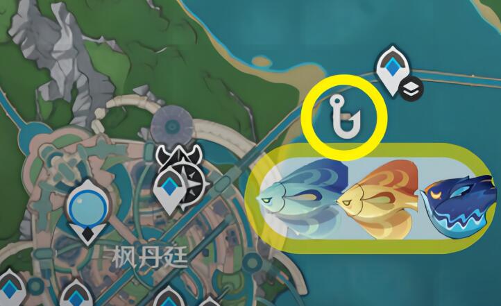 《原神》4.2版本波波心羽鲈钓鱼点分布一览